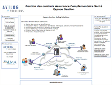 Tablet Screenshot of gestion.avisante.avilog.com